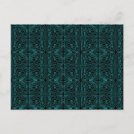 Postal Maze verde azulado por Mark Edward Westerfield
