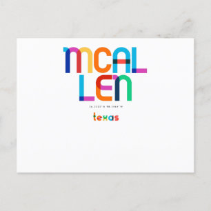 Postal Mcallen Texas de mediados de siglo, Arte Pop,