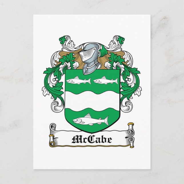 Postal McCabe Family Crest (Anverso)