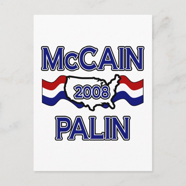 Postal McCain Palin 2008 (Anverso)