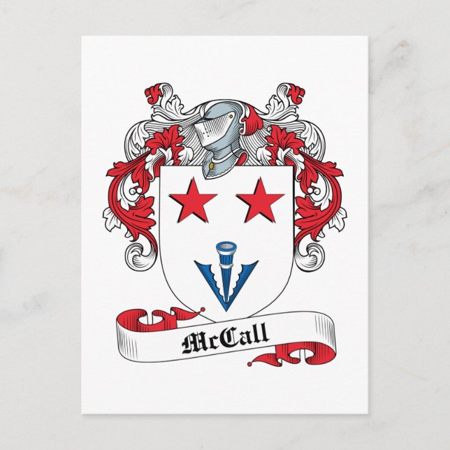 Postal McCall Family Crest (Anverso)