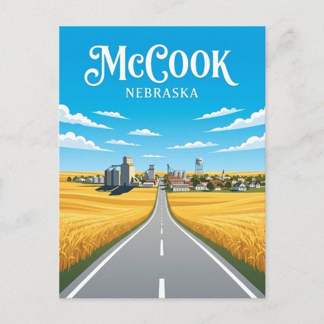 Postal McCook EE. UU. (Anverso)
