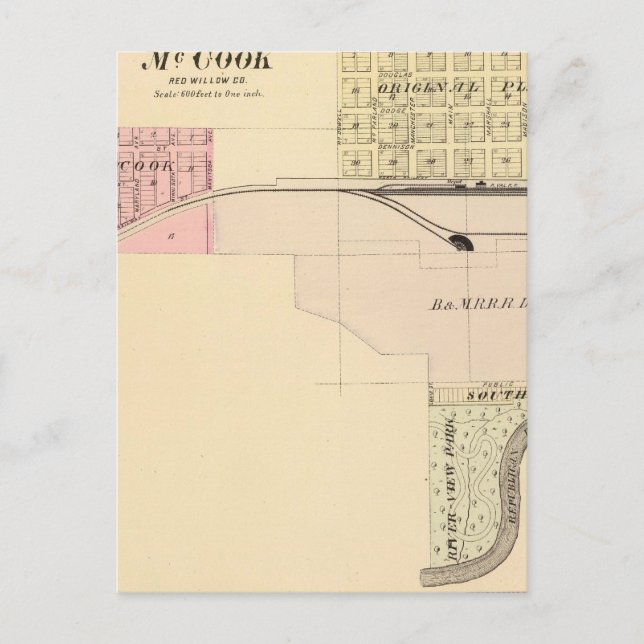 Postal McCook, Nebraska (Anverso)