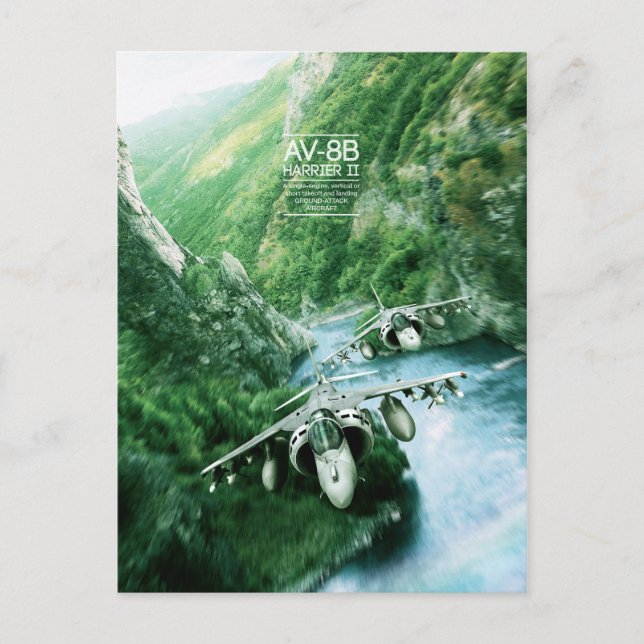 Postal McDonnell Douglas AV-8B Harrier II (Anverso)