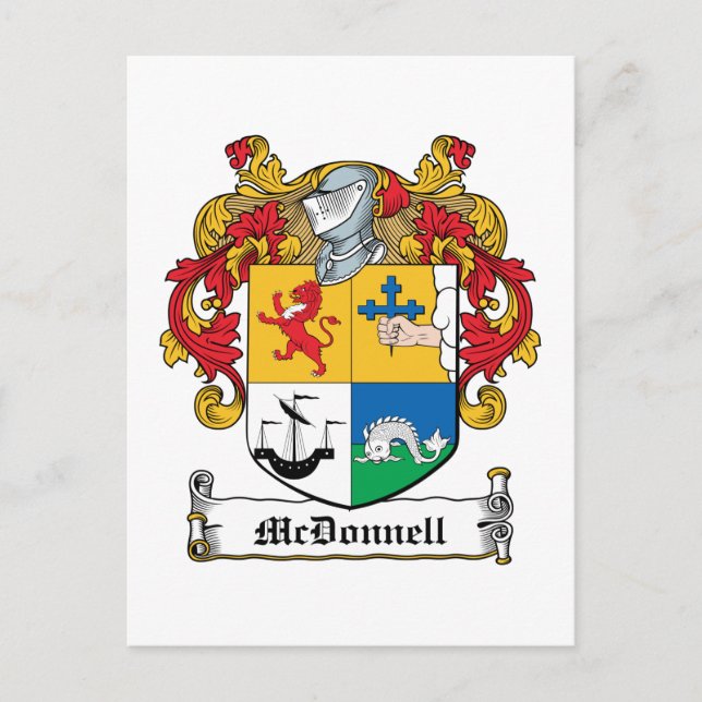 Postal McDonnell Family Crest (Anverso)
