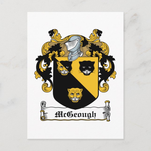 Postal McGeough Family Crest (Anverso)