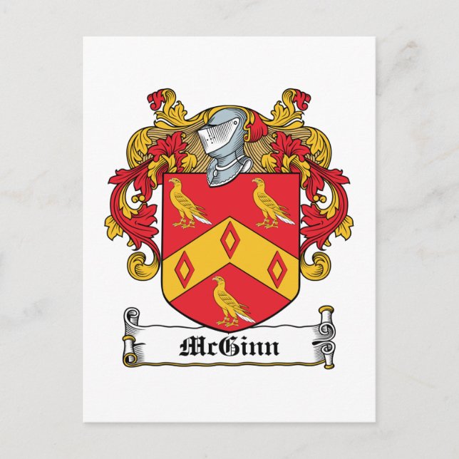 Postal McGinn Family Crest (Anverso)