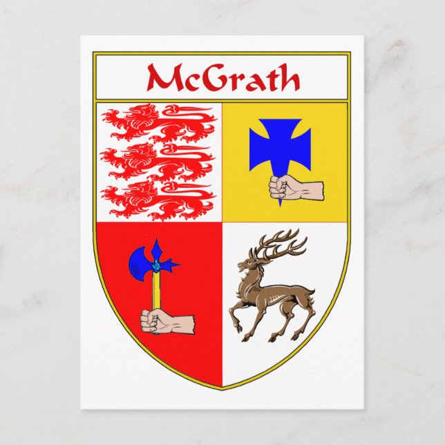 Postal McGrath Coat of Arms/Family Crest (Anverso)