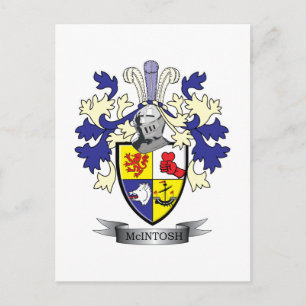 Postal McIntosh Familia Crest Coat of Arms