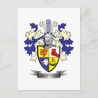 Postal McIntosh Familia Crest Coat of Arms