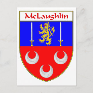 Postal McLaughlin Escudo de armas/reposo familiar