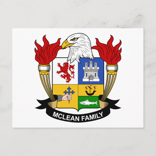 Postal McLean Family Crest (Anverso)