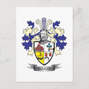 Postal McLean Family Crest Coat of     ArmsTITLE