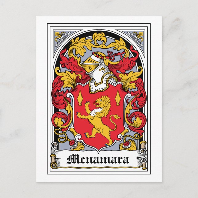 Postal Mcnamara Family Crest (Anverso)
