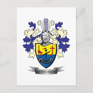 Postal McPherson Family Crest Coat of Arms