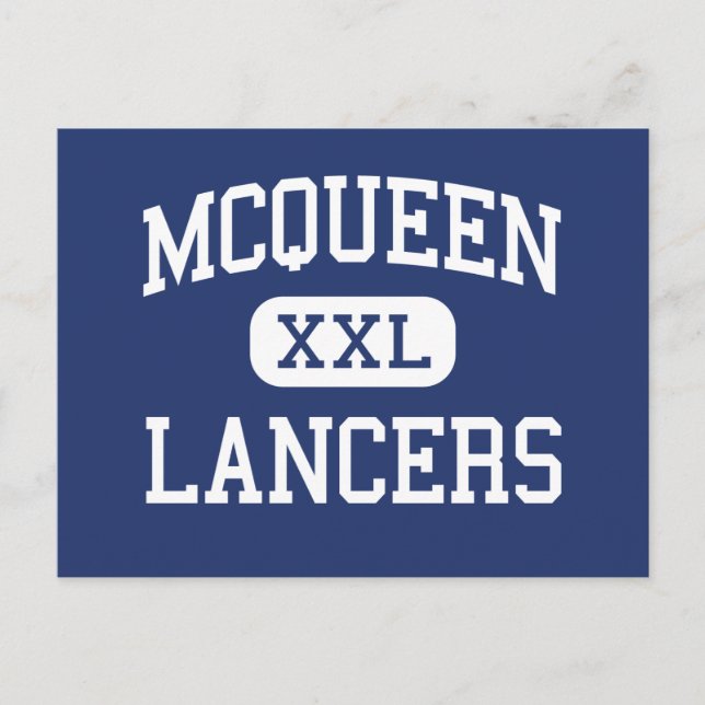 Postal McQueen - Lancers - Secundaria - Reno Nevada (Anverso)
