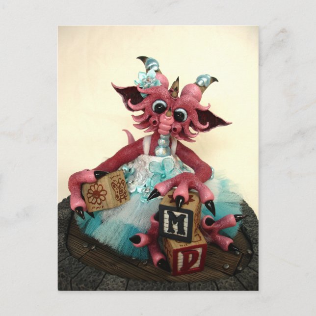 Postal MD Baby Blocks Dragon Postcard (Anverso)