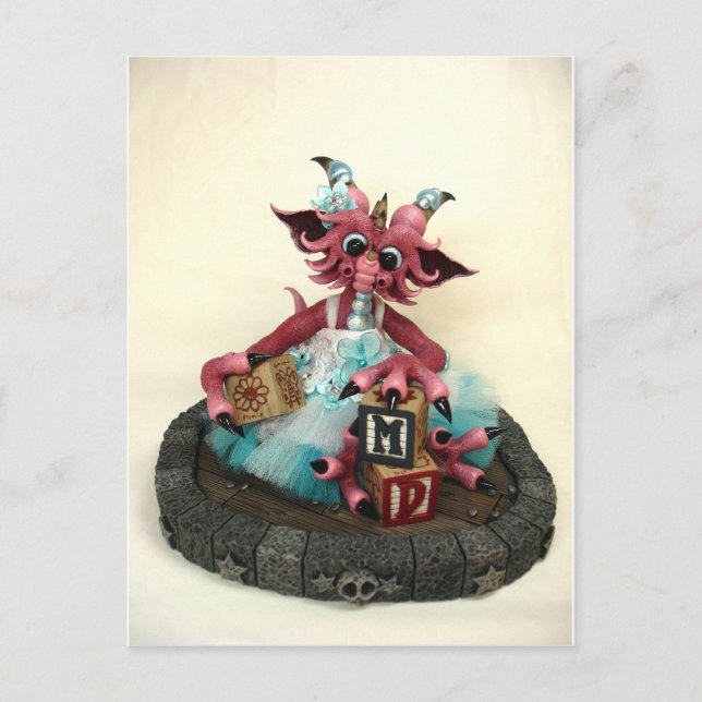 Postal MD Baby Blocks Dragon Postcard (Anverso)