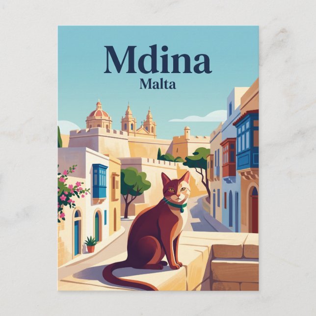 Postal Mdina Malta (Anverso)