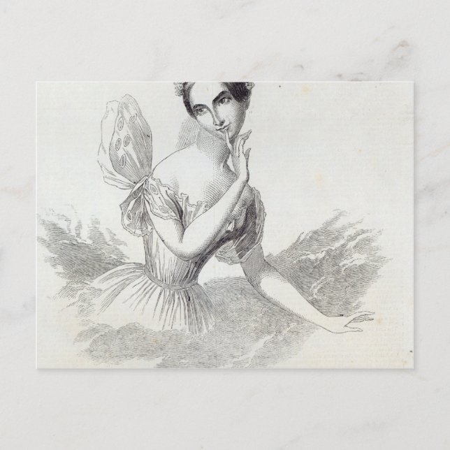 Postal Mdlle Lucile Grahn (Anverso)