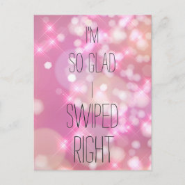 Postal Me Alegro De Nadar Muy Gracioso Pink Sparkles Love