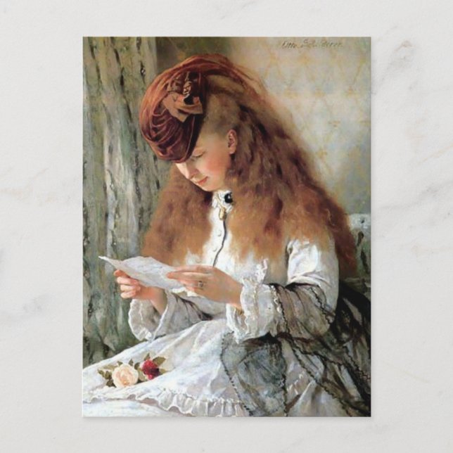 Postal Me ama - Me ama no (Anverso)