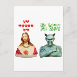 Postal Me Ama — Me Ama No (Diseño Original)