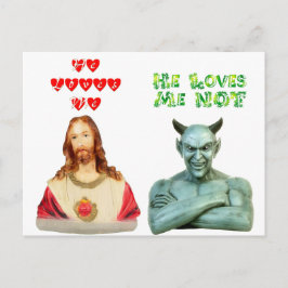 Postal Me ama -- Me ama no (el diseño original)