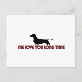 Postal Me Amo Dachshund Hace Tiempo