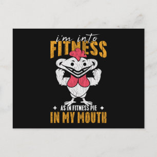 Postal Me Apasiona El Fitness Tarta En Mi Boca Acción De