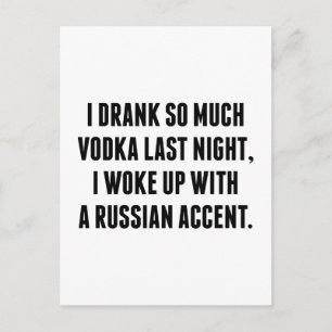 Postal Me Bajé Tanto Vodka Anoche