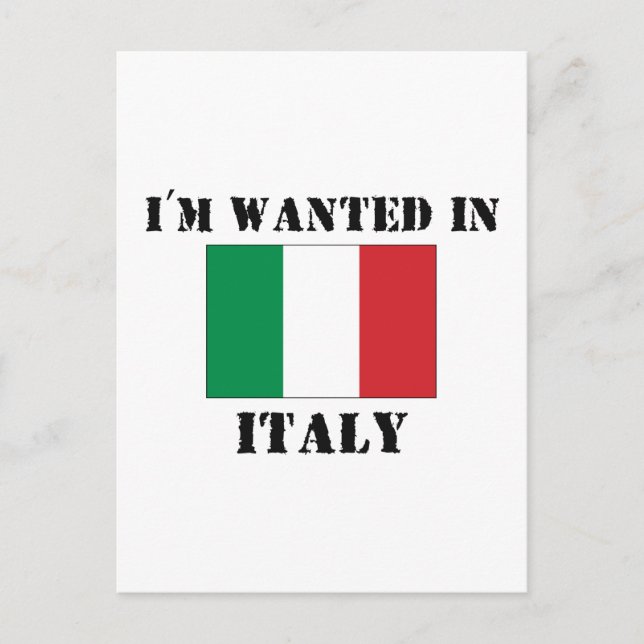 Postal Me buscan en Italia (Anverso)