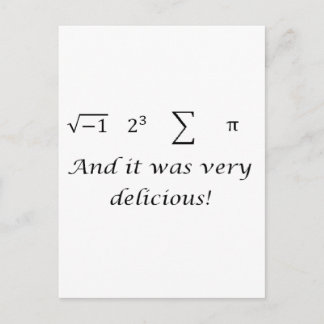 Postal Me comí una camiseta.