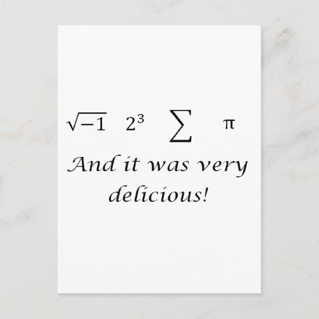 Postal Me comí una camiseta. (Anverso)