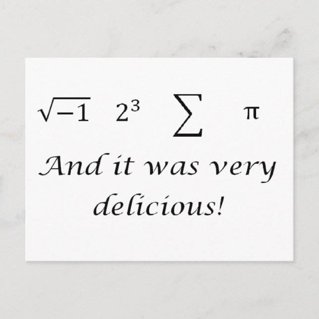 Postal Me comí una camiseta. (Anverso)