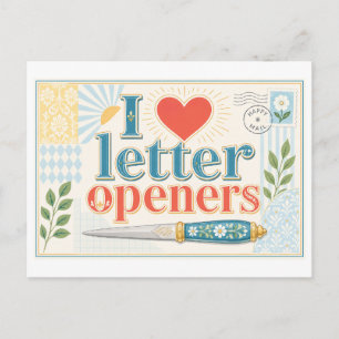 Postal "Me [Corazón] Abre Cartas"