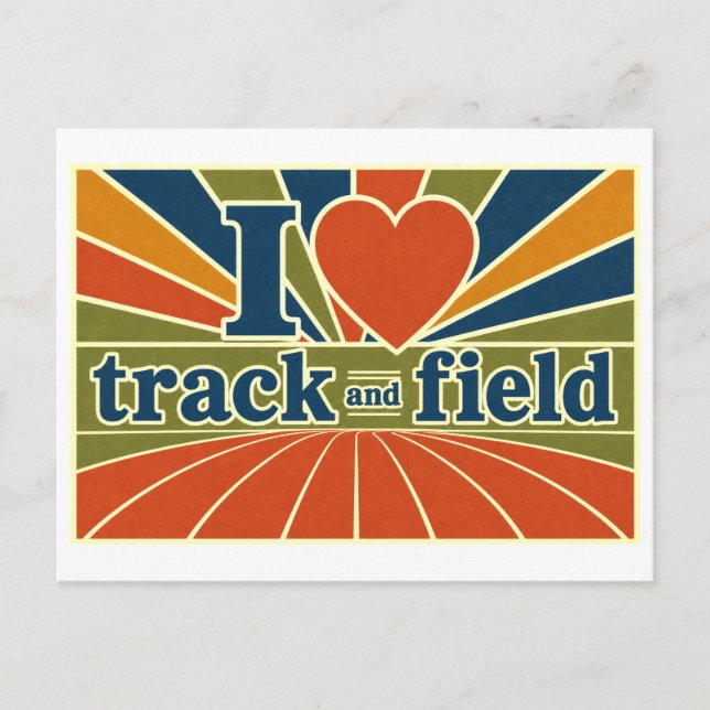 Postal "Me [Corazón] Atletismo" (Anverso)