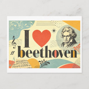 Postal "Me [Corazón] Beethoven"