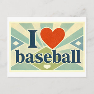 Postal "Me [Corazón] Béisbol"