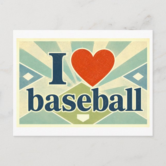 Postal "Me [Corazón] Béisbol" (Anverso)