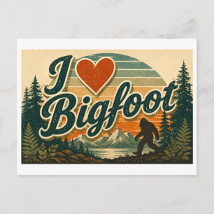 Postal "Me [Corazón] Bigfoot"