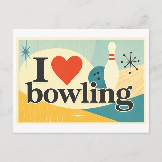 Postal "Me [Corazón] Bolos" (Anverso)