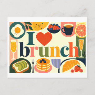 Postal "Me [Corazón] Brunch"