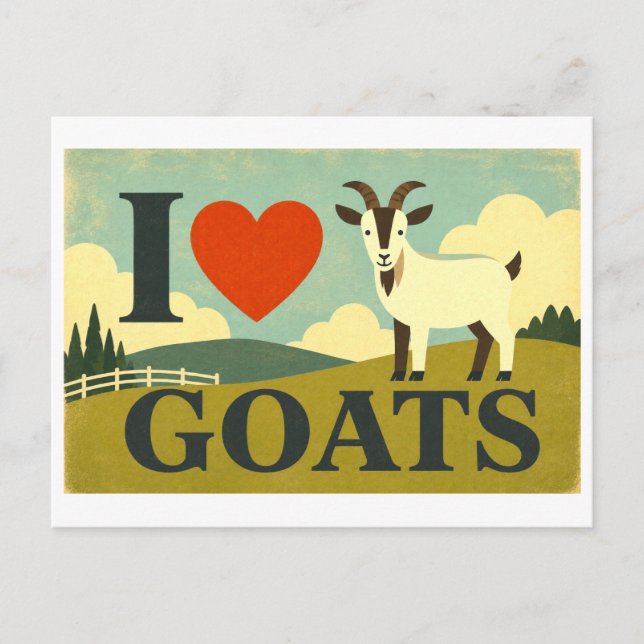 Postal "Me [Corazón] Cabras" (Anverso)