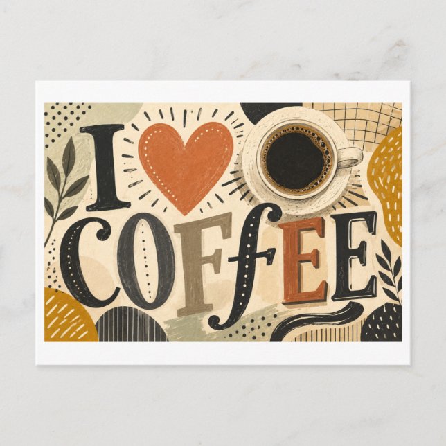 Postal Me [Corazón] Café (Anverso)