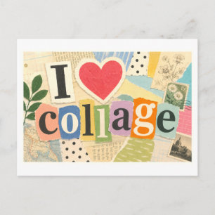 Postal "Me [Corazón] Collage"