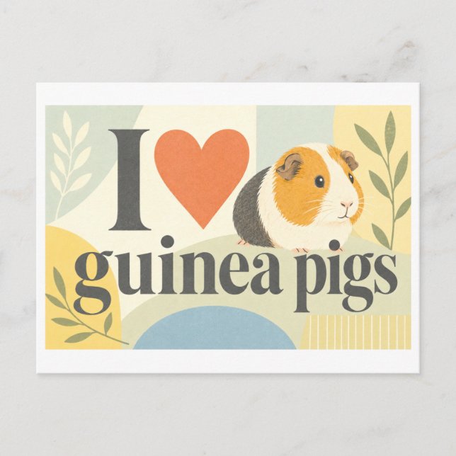Postal "Me [Corazón] Cuyes" (Anverso)