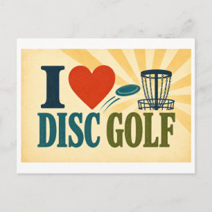 Postal "Me [Corazón] Disc Golf"