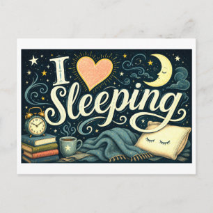 Postal "Me [Corazón] Dormir"