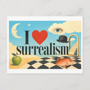 Postal "Me [Corazón] el Surrealismo"